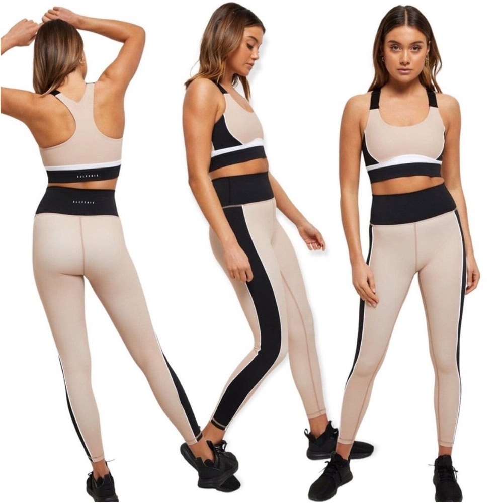 Allfenix color block sports bra